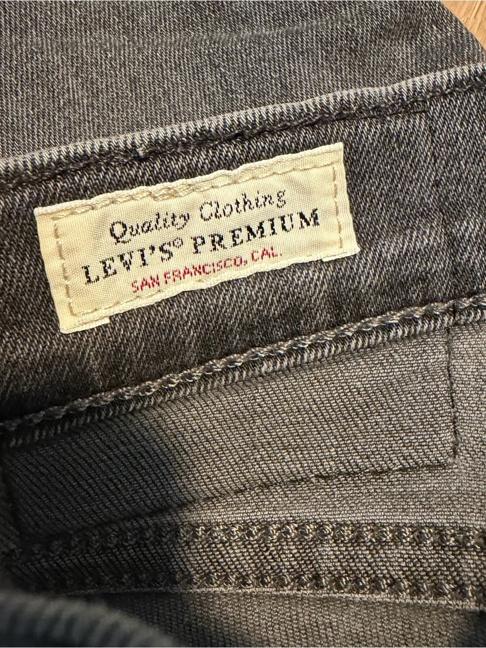 Levi's Men's 511 Jeans in Light Gray and Charcoal